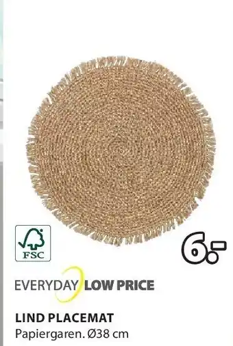 Jysk Lind placemat aanbieding