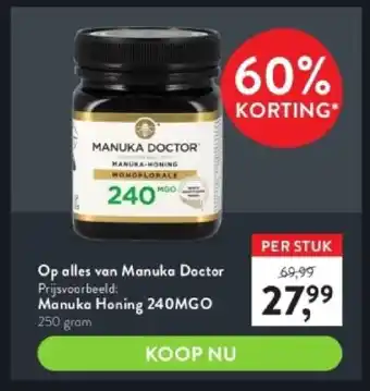 Holland & Barrett Manuka honing 240mgo aanbieding