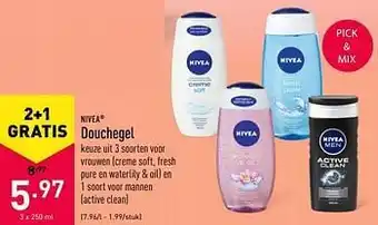 ALDI Nivea Douchegel 250 ml aanbieding