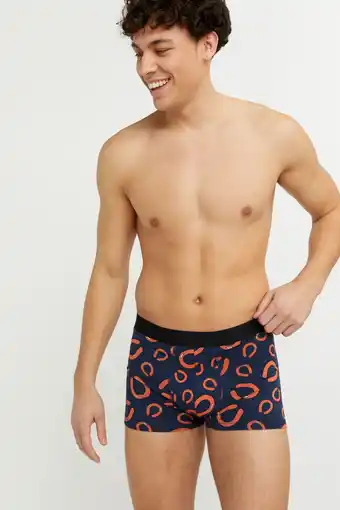 Hema herenboxer kort katoen stretch rookworst donkerblauw (donkerblauw)