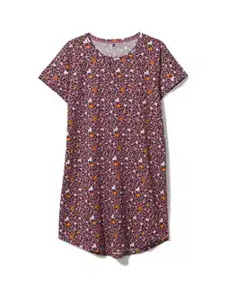 Hema dames nachthemd katoen mauve (mauve)