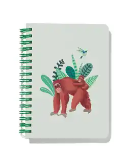 Hema notitieboek gelinieerd orang-oetan a6