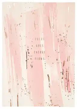 HEMA Hema schrift 25.5x18 gelinieerd roze aanbieding