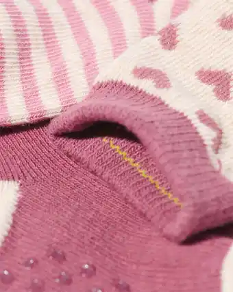 HEMA Hema baby sokken met katoen - 5 paar roze (roze) aanbieding