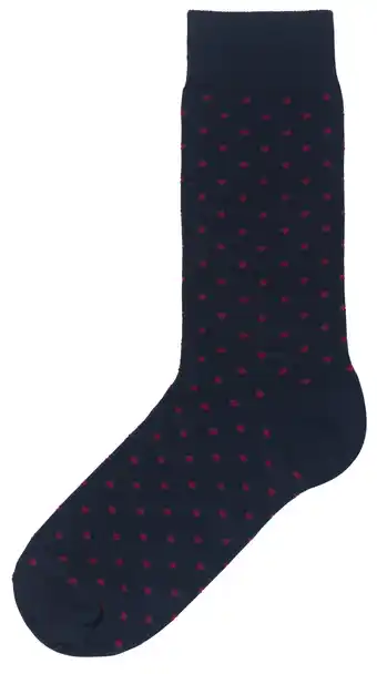 Hema herensokken met katoen - 2 paar blauw (blauw)
