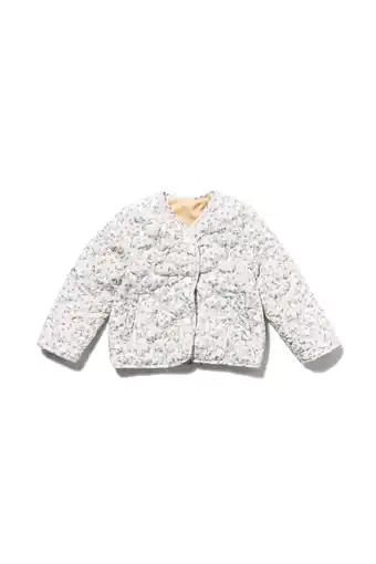 HEMA Hema baby jas omkeerbaar gevoerd bloemen roze (roze) aanbieding