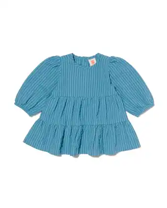 HEMA Hema baby jurk seersucker strepen blauw (blauw) aanbieding