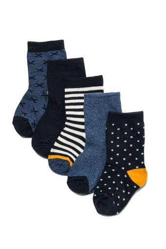 HEMA Hema 5-pak kindersokken blauw (blauw) aanbieding