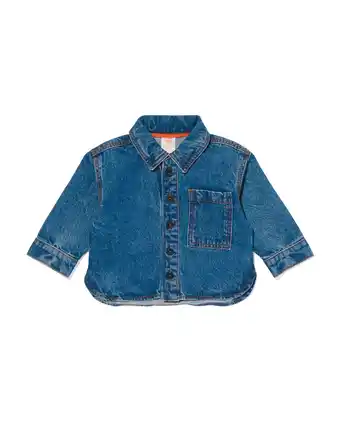 HEMA Hema baby blouse denim blauw (blauw) aanbieding