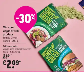 Delhaize Mix voor veganistisch product aanbieding