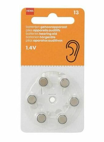 HEMA HEMA Gehoorapparaat Batterijen 13 - 1.4V aanbieding