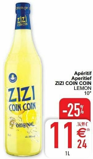 Cora Apéritif aperitief zizi coin coin lemon aanbieding