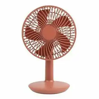 HEMA HEMA Tafelventilator Draadloos Stil Ø16cm Mat Terra aanbieding