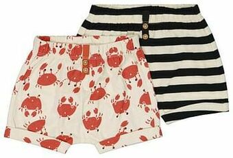 HEMA HEMA Baby Shorts - 2 Stuks Gebroken Wit (gebroken wit) aanbieding
