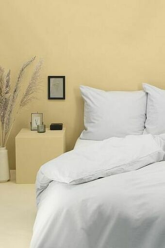 HEMA HEMA Dekbedovertrek - Zacht Katoen - Uni Lichtgrijs (lichtgrijs) aanbieding