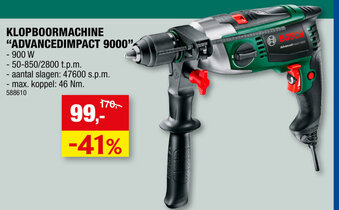 Hubo Klopboormachine Advancedimpact 9000 aanbieding