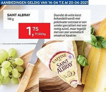 Alvo Saint albray 100 g aanbieding