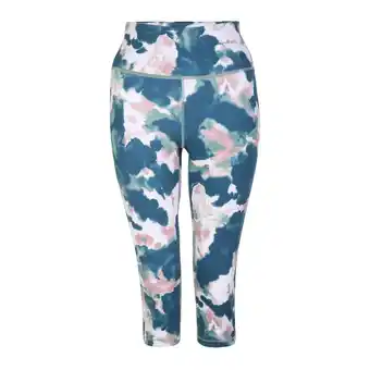 Decathlon Dames influential recycled ink blot 3/4 leggings (schemerige roos) aanbieding