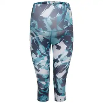 Decathlon Dames influential ii painted effect maternity 3/4 tights (libelle-inkt) aanbieding