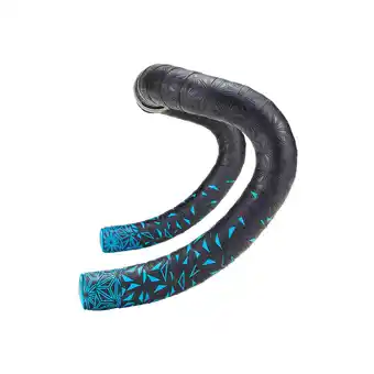 Decathlon Supacaz super sticky kush star fade stuurlint zwart / neon blauw inclusief aanbieding