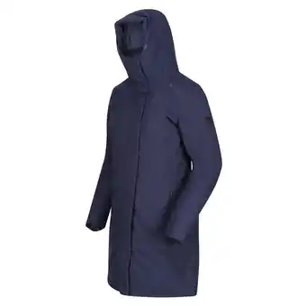 Decathlon Yewbank waterdichte, gewatteerde wandeljas voor dames - marine aanbieding