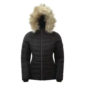 Decathlon Dames glamorize ii swarovski ski jas (zwart/natuurlijk) aanbieding