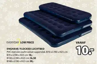 Jysk ENGHAVE/FLOCKED LUCHTBED aanbieding