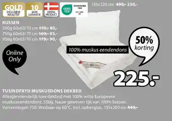 Jysk TUSINDFRYD MUSKUSDONS DEKBED aanbieding