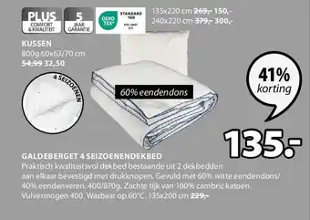 Jysk GALDEBERGET 4 SEIZOENENDEKBED aanbieding