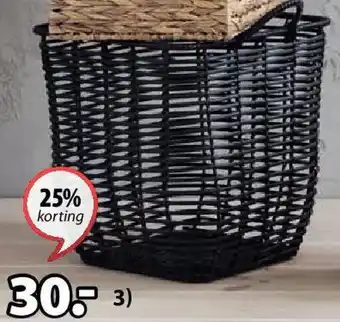 Jysk BERGE MAND PE/staal. B37 x L37 x H39 cm aanbieding
