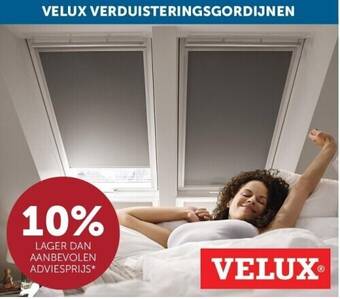 Zelfbouwmarkt Velux verduisteringsgordijnen aanbieding