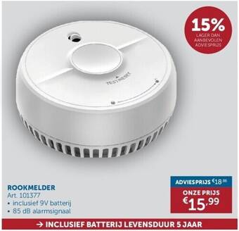 Zelfbouwmarkt Rookmelder aanbieding