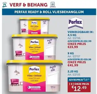 Perfax ready & roll vliesbehanglijm