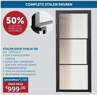 Zelfbouwmarkt Stalen deur thalia 3w aanbieding
