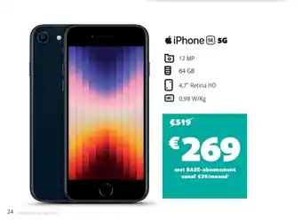 Base Iphone (se) 5g aanbieding