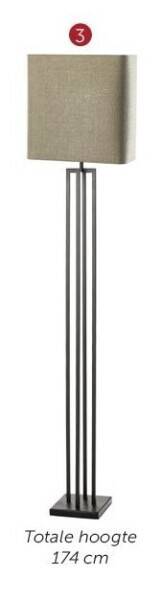 Zelfbouwmarkt Vloerlamp zwart/goud aanbieding