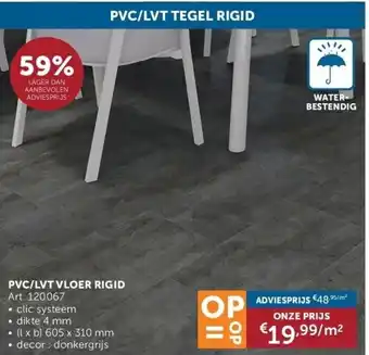 Zelfbouwmarkt Pvc/lvt vloer rigid aanbieding