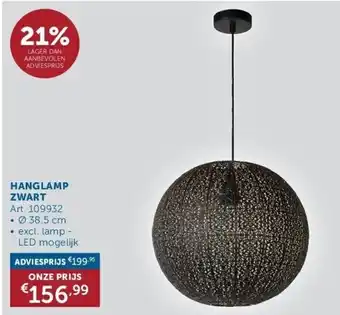 Hanglamp zwart