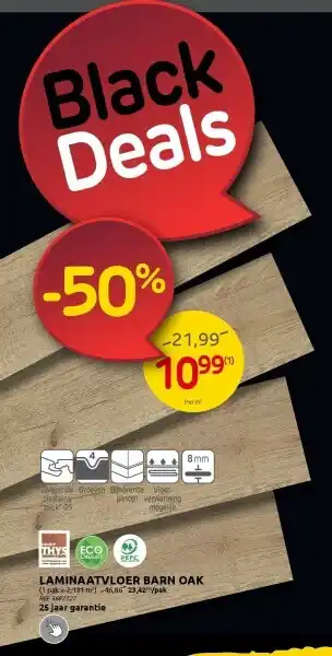 Brico Laminaatvloer barn oak aanbieding