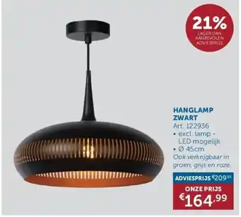 Hanglamp zwart