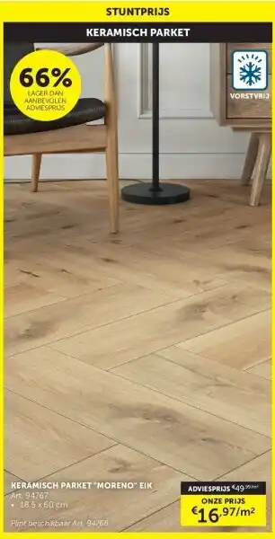Keramisch parket moreno eik
