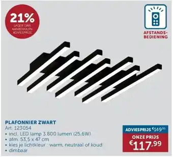 Zelfbouwmarkt Plafonnier zwart aanbieding