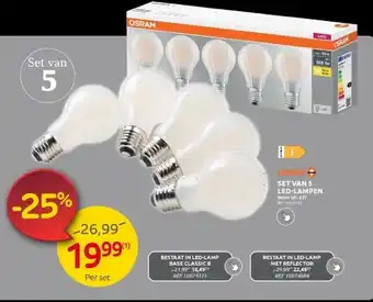 Brico Set van 5 led-lampen aanbieding