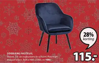 Jysk UDSBJERG FAUTEUIL aanbieding