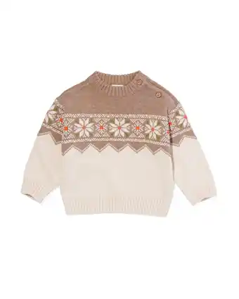 HEMA Hema baby trui gebreid ecru (ecru) aanbieding