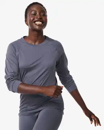 HEMA Hema naadloos dames sportshirt paars (paars) aanbieding