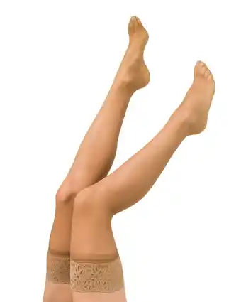 HEMA Hema hold up kousen 15 denier naturel (naturel) aanbieding