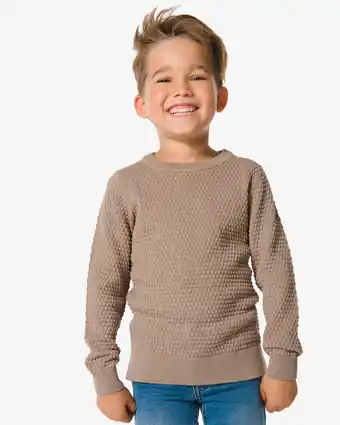 HEMA Hema kinder trui gebreid beige (beige) aanbieding