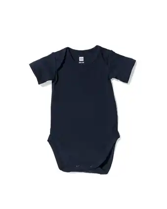 HEMA Hema body organic katoen stretch donkerblauw (donkerblauw) aanbieding