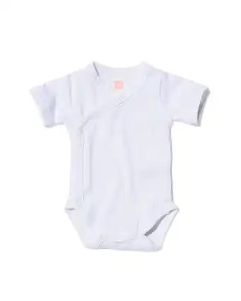 HEMA Hema 2-pak baby rompers biologisch katoen wit (wit) aanbieding